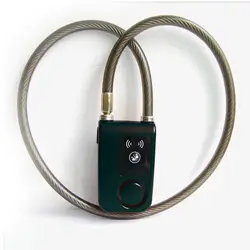 Противоугонный умный пульт дистанционного управления Водонепроницаемая цепь смартфон велосипедный замок Bluetooth сталь