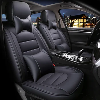 

Full Coverage Eco-leather auto seats covers PU Leather Car Seat Covers for kia niro optima sorento soul spectra sportage 2 3 4