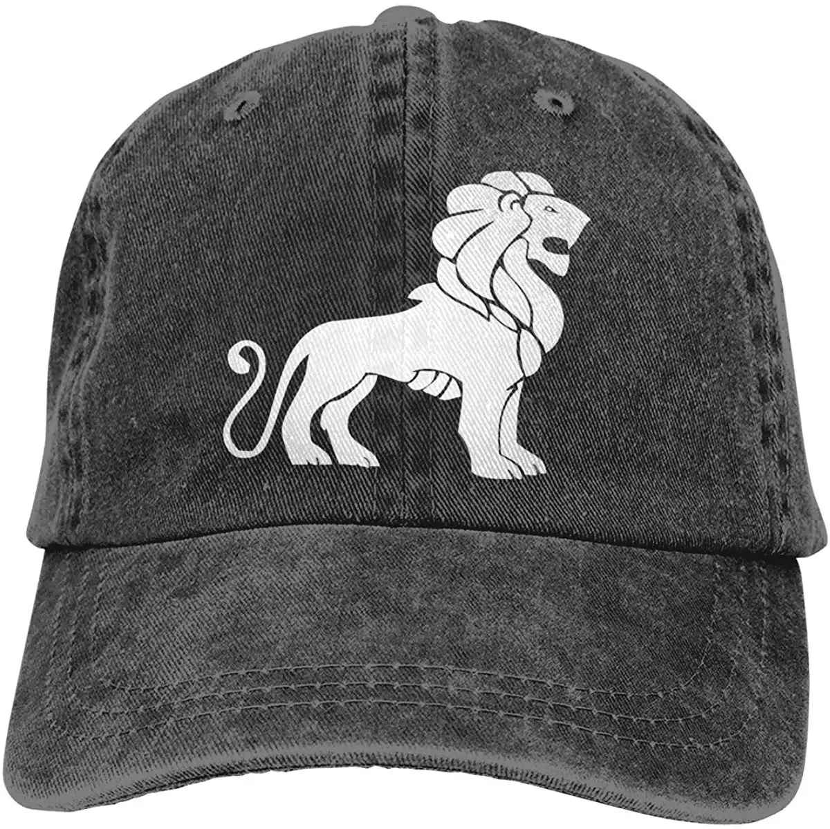 Белый Король Лев ковбой Кепка унисекс регулируемая бейсболка бейсболки