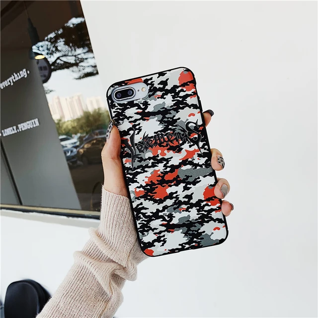 Luxury Street Trend Kanye Camouflage Phone Case for iphone 15 14