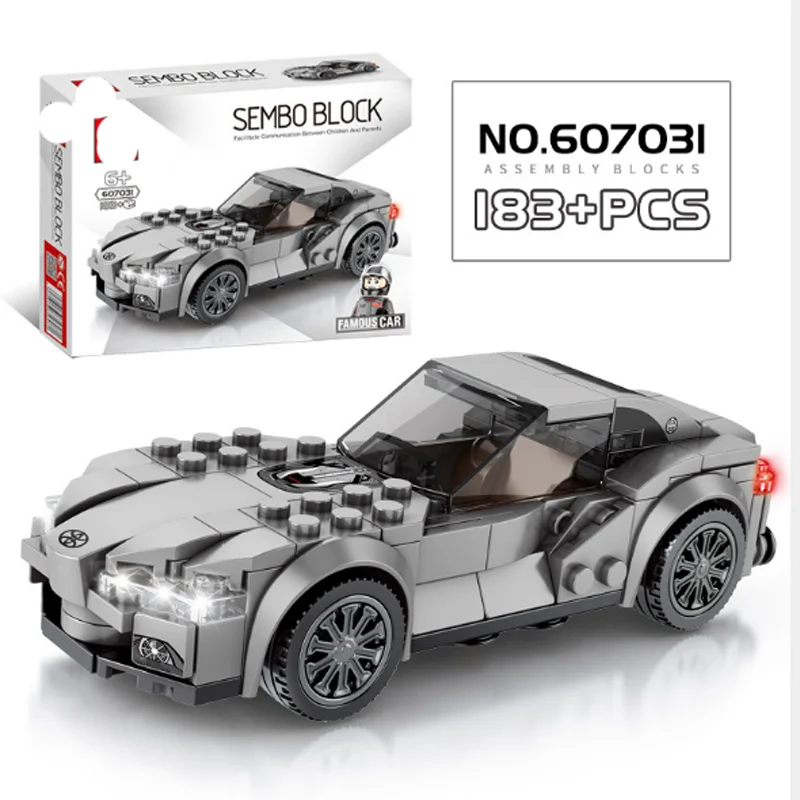 

Racing series Legood compatible small particle assembly building blocks children's education Christmas toys
