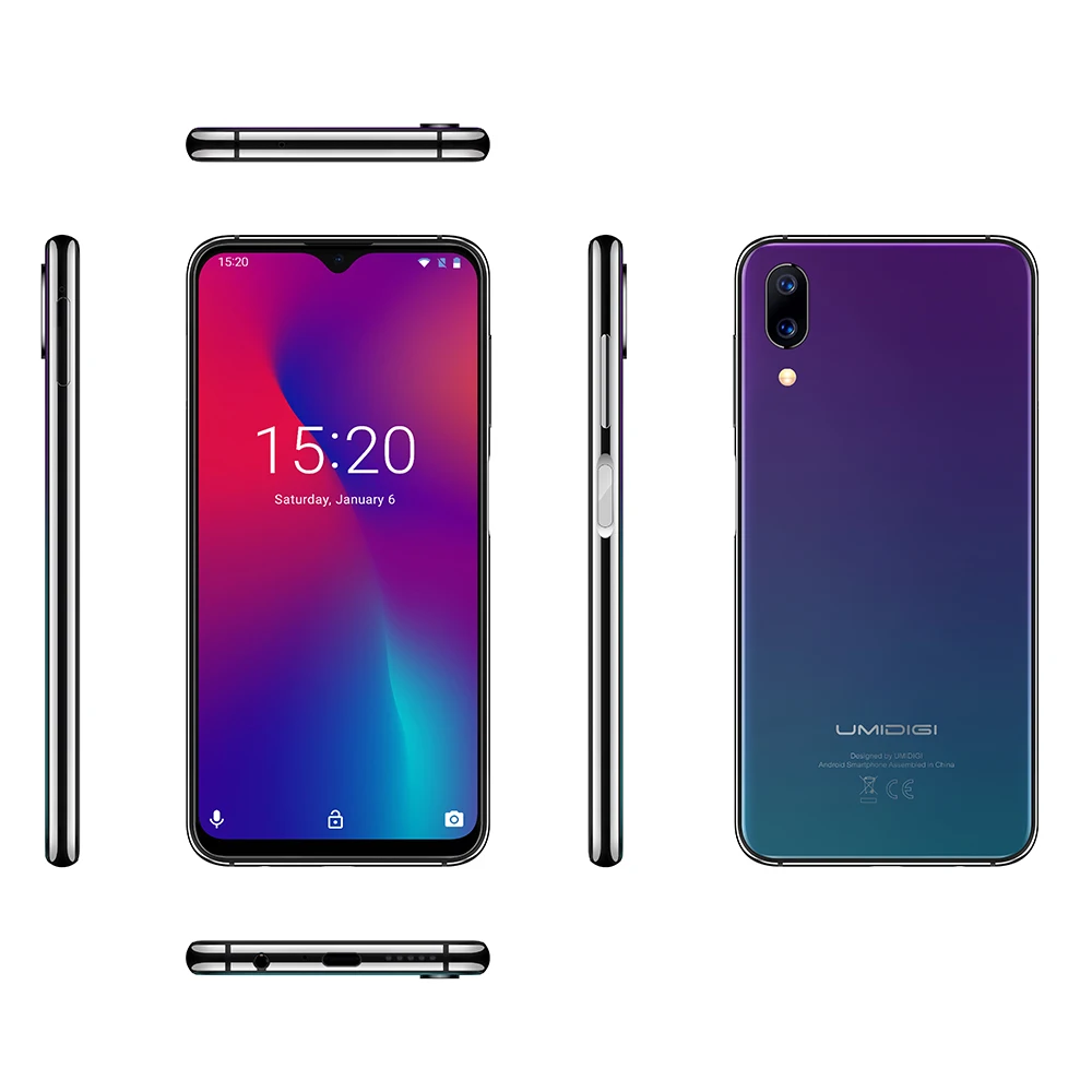 Универсальная версия UMIDIGI One Max, 4 Гб 6,3 ГБ, 4150 дюйма, полноэкранная Двойная камера, мАч, смартфон с функцией распознавания лица, NFC, Беспроводная зарядка