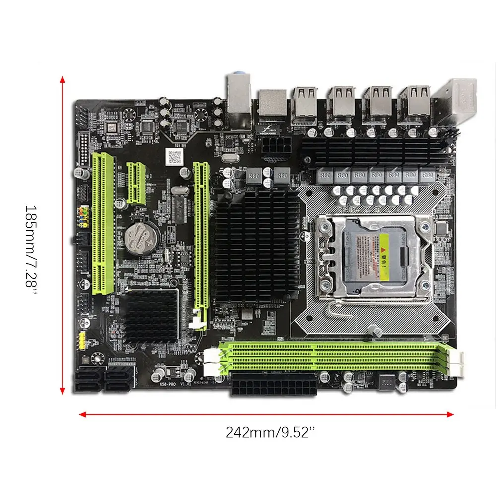 X58 Pro Материнская плата для X5675 X5680 X5690 USB3.0 Оперативная память DDR3 2 каналов max 2*16 gb Оперативная память