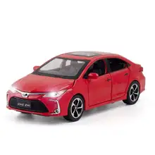 

CHEZHI 1:32 Corolla Alloy Sound Light Functions Pullback Car Model Diecast Chidren Scale Model