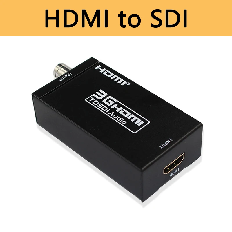 Мини 3G HDMI в SDI конвертер Высокоскоростной BNC/3 5 мм аудио/Spdif адаптер передачи