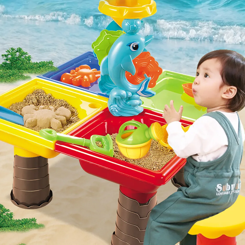 sand and water fishing table