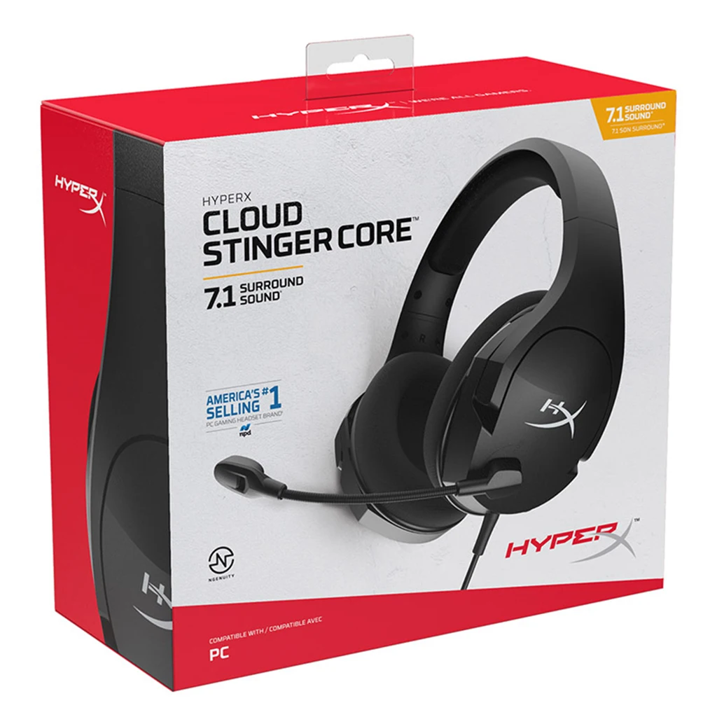 Игровая гарнитура HyperX Cloud Stinger Core 7 1 универсальная игровая стереогарнитура для PS4