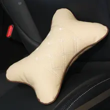 Автомобильная подушка двухсторонняя кожа шеи чехлы на автомобильные подголовники плед Подушка автомобильное сиденье Чехол Автомобильная подушка безопасности