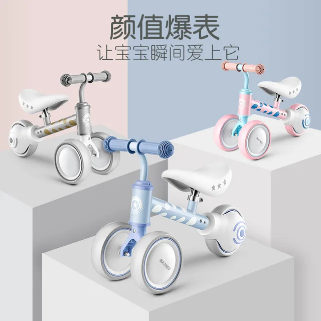 Doki Toy Baby Balance Slide Car Baby Walkers Slide 1 To 3 Years Old Children Walk Car Birthday Gift Popular  Tricycle 2021 New 4