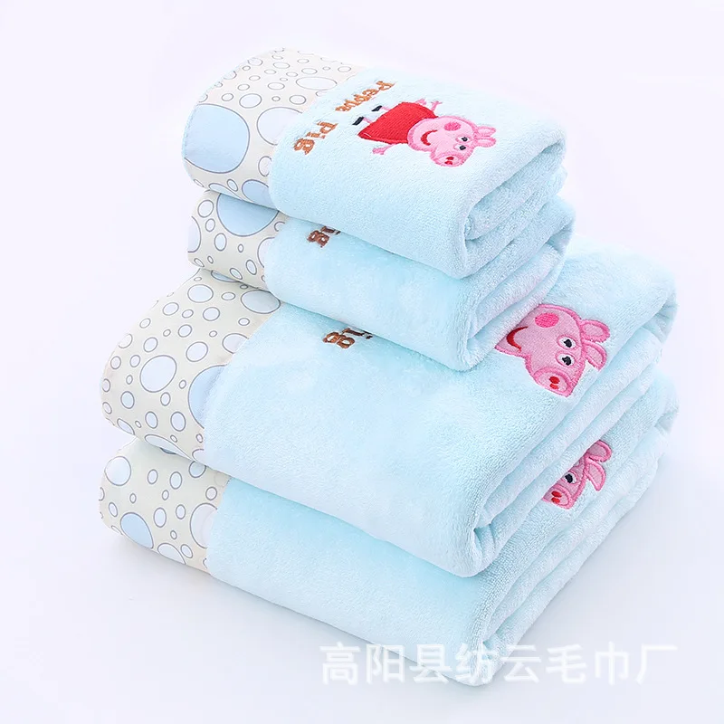 

BABY'S Bath Towel And Towel CHILDREN'S Cartoon Gift Covers Superfine Fibre Square Baby Bath