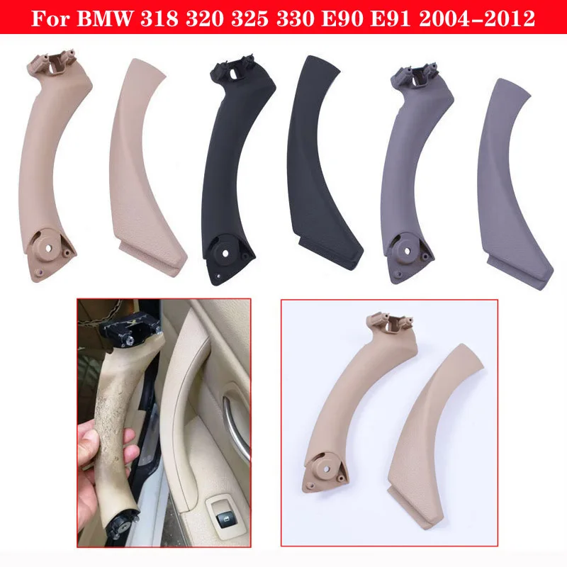 

For BMW 3 Series 318 320 325 330 E90 E91 2004-2012 Car Inner door Panel handle Cover Auto Left Right Interior Pull Armrest Cover