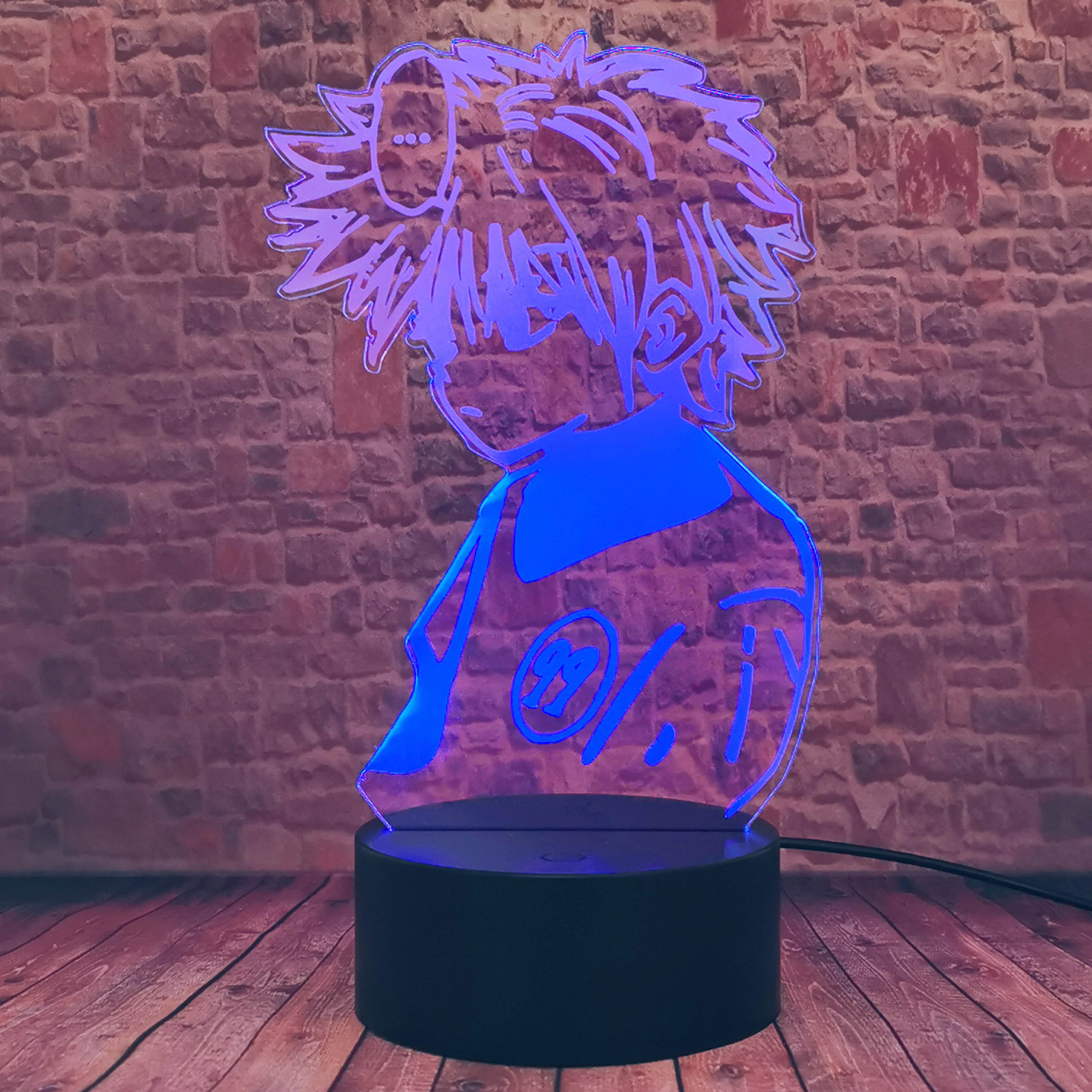 Экшн фигурка Killua Zoldyck умная 3D иллюзия USB сенсорный ночник для мальчиков