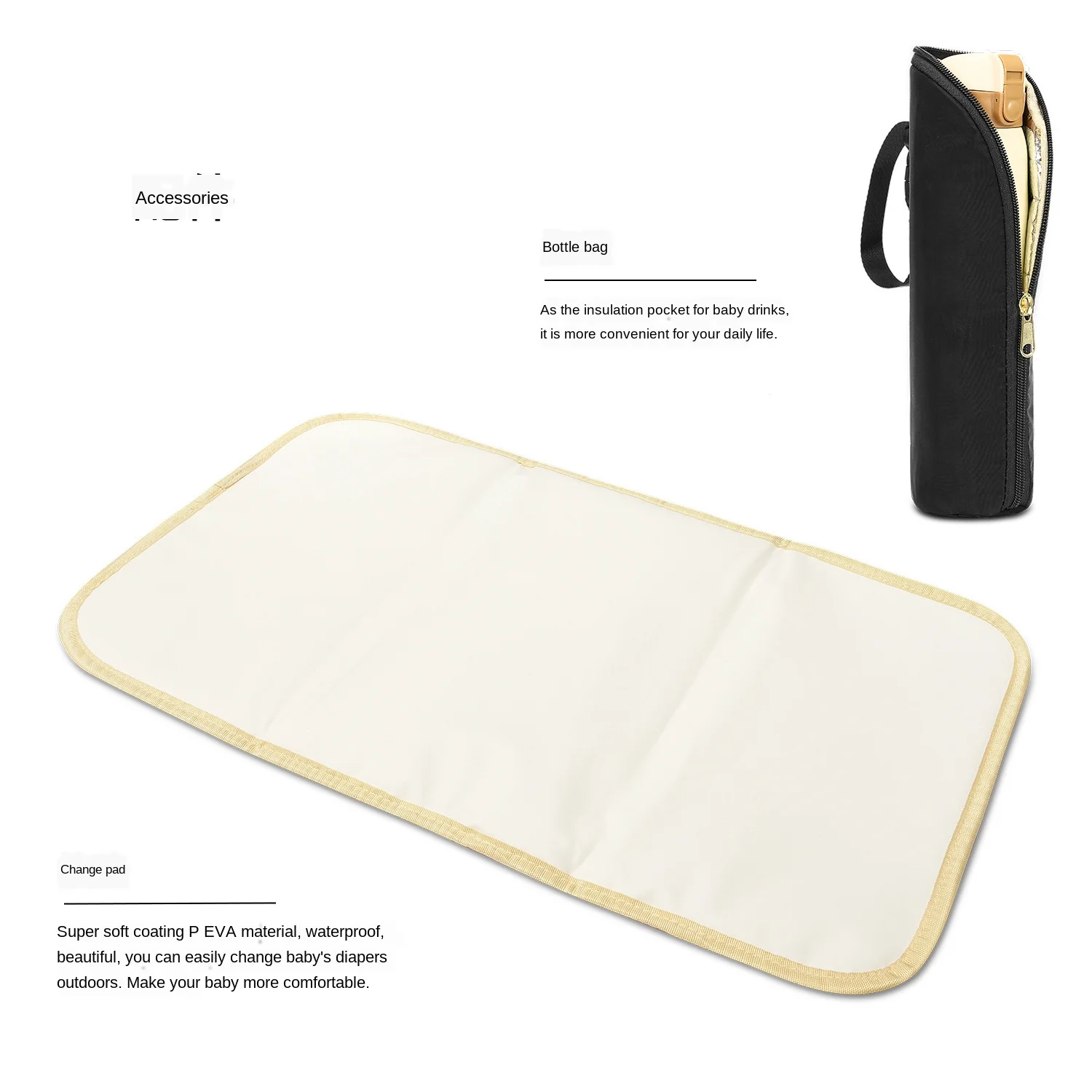 Solid Mummy Maternity Nappy Bag Large Capacity Baby Diaper Bag for Stroller Travel Backpack Designer Nursing Bag for Baby Care Solid Mummy Maternity Nappy Bag Large Capacity Baby Diaper Bag for Stroller Travel Backpack Designer Nursing Bag for Baby Care