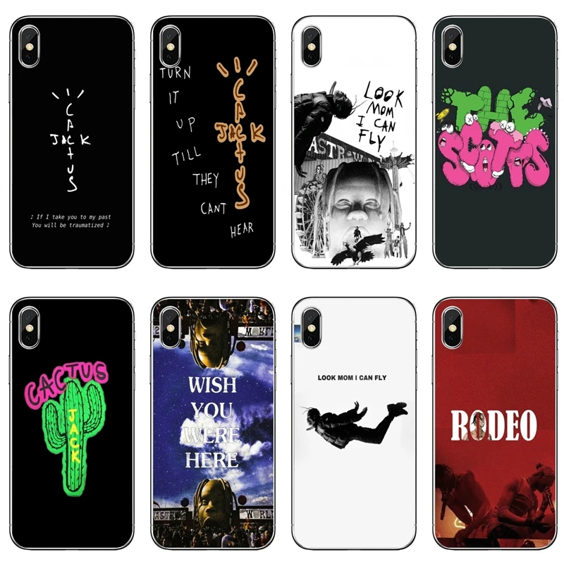 Silicone Case For iPhone 12 11 Pro Max XS XR X 8 7 Plus 6 6S 5 5S SE 2020 TRAVIS SCOTT Look Mom I Can Fly Coque | Мобильные телефоны