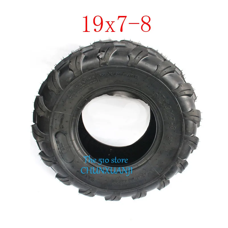 2 шт. картинг детская коляска ATV UTV 19x7-8 дюймов бескамерные шины 19*7-8 резиновые шины