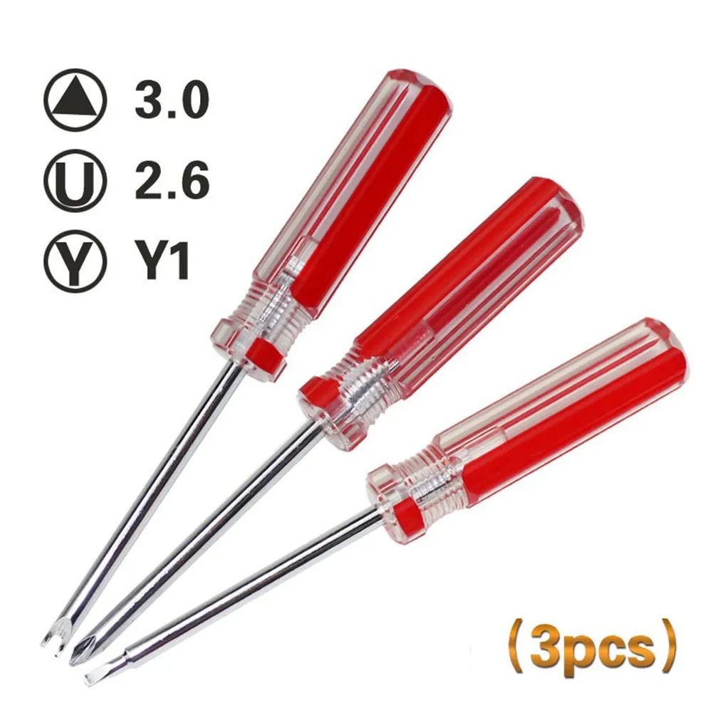 3pcs 2.6u Y1 3.0 Screwdriver Precision Screw Driver Bits For