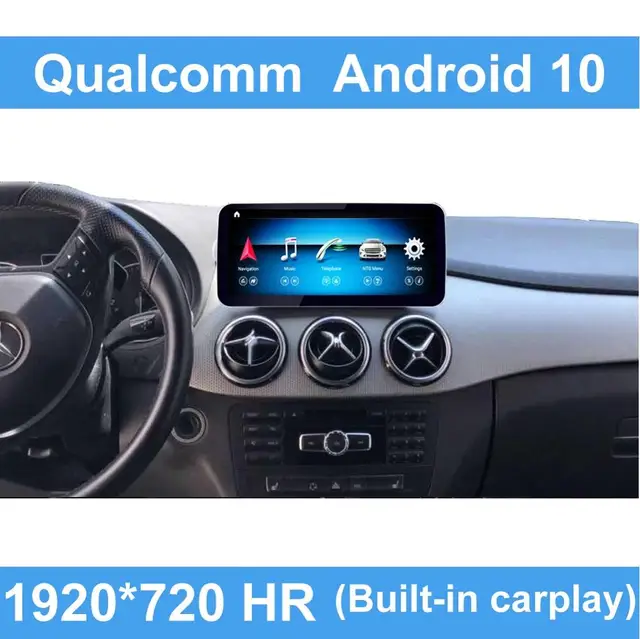 $399 Qualcomm Android 10 Car Command System Screen Stereo Display For Mercedes Benz 4G LTE Wifi BT Player B CLass w246 2011-2018