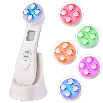 

Facial Mesotherapy Electroporation Radio Frequency LED Photon Lifting Tighten Wrinkle Removal Skin Care Face Massager no box