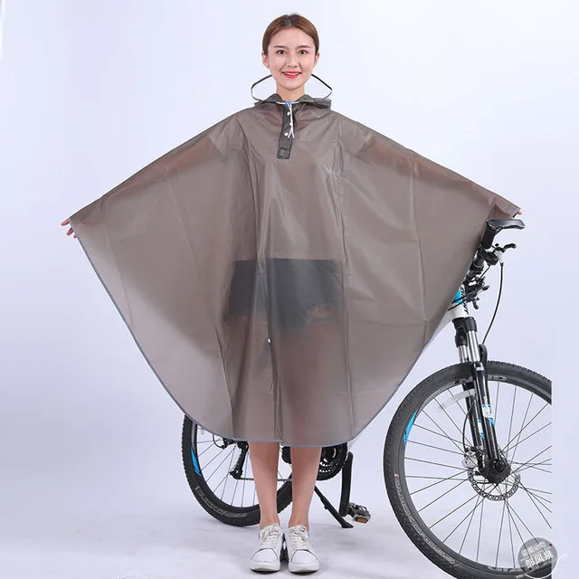 Reusable Oxford Rainproof Wind Rain Poncho Rain Capes for Cycling Bicycle Bike Motorcycle Scooter Outdoors Mens Womens Black Volwco Waterproof Motorcycle Poncho 