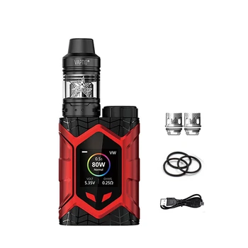 

Free Gifts ! Original Vaptio Wall Crawler Vape KIT 5ML 80W Resistance 0.05/2ohm E Cigarette TCR 1.3inch TFT No Battery