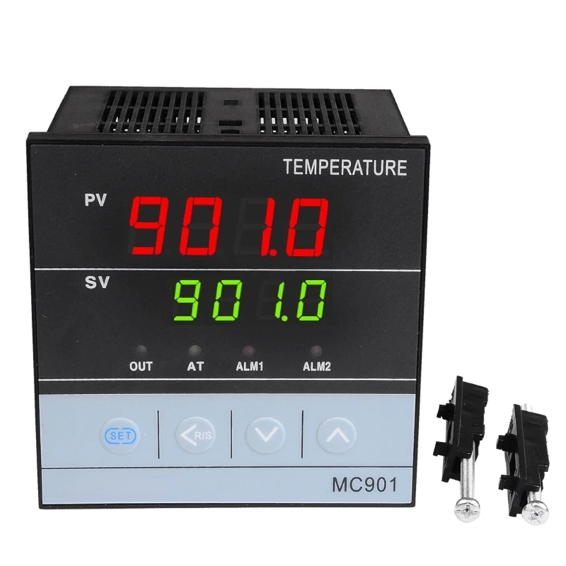 2in1 реле + SSR Выход термостат PID ℃/℉ 85 ~ 265VAC для универсального ввод-вывод K Pt100 |