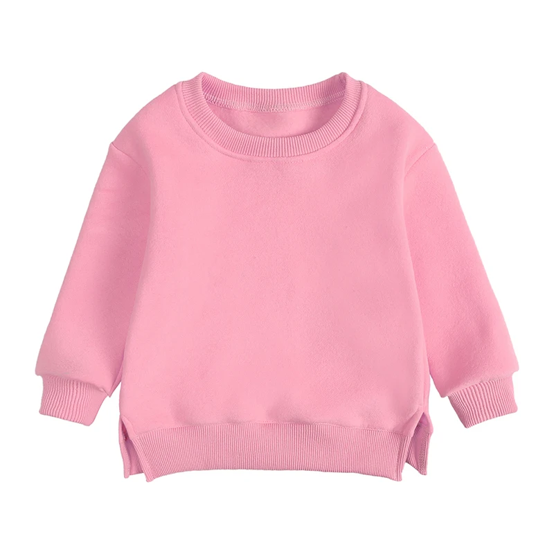 2026 Neuheit Baby Jungen Mädchen Kleidung Kinder Sweatshirt Warmes Fleece Einfarbig Bequemes Oberteil für Kinderjacken Lässige Outfits – Detail 20