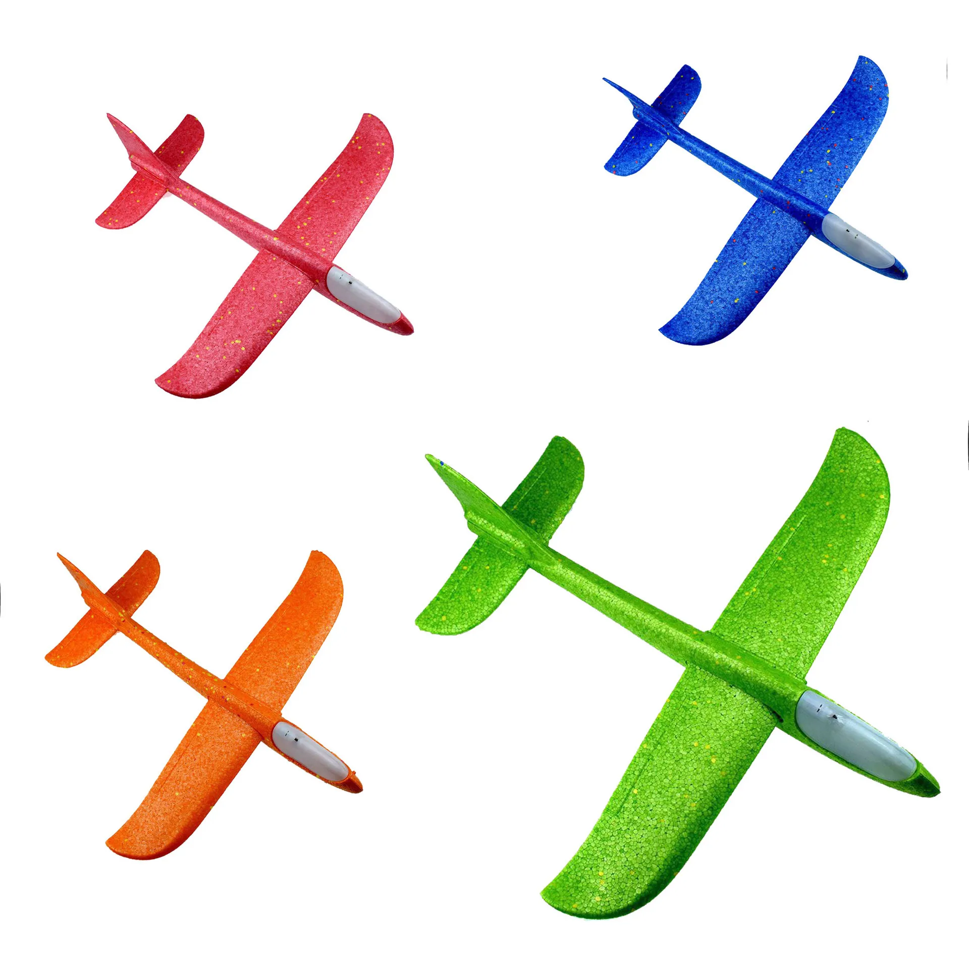 

48 Cm Light Included LED Flash Hand-Tossed Foam Airplane Stunt Cyclotron Drop-resistant Gliding Plane Toy Manufacturers Direct S
