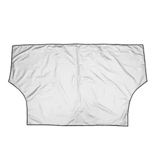 Магнитный автомобильный пылезащитный чехол, защита для окна, защита от солнца, снега, мороза, мороза, защита, коврик на лобовое стекло для внедорожника, черный/серебристый