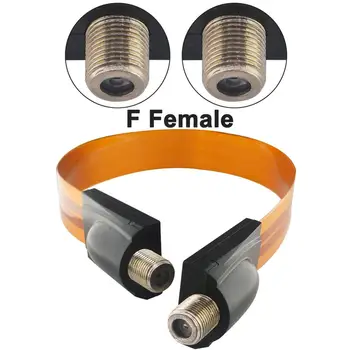 

Ultra Flat Ghost Wire F Female Coax Cable High Frequency Coaxial Flat Cable for Windows and Door Coax for Directv,Dish Network