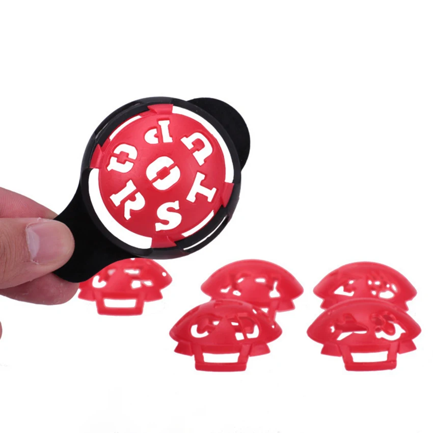 

6Pcs/Set Hot Sale Golf Ball Line Liner Marker Template Drawing Alignment Marks Sign Tool Golf Scriber Accessories