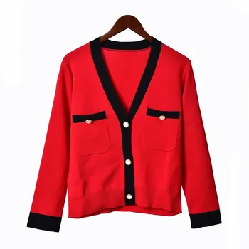 

Women Sweater V-neck Joker Cardigan