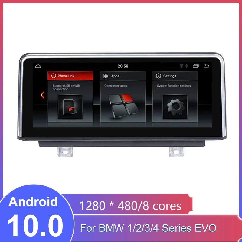 8 дюймов сенсорный экран Android PX6 10 0 автомобиль smart gps Navi forBMW 1/2/3/4 серии (2018) EVO система
