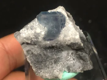 

22.6Natural crystal, blue green fluorite, crystal mineral, crystal specimen