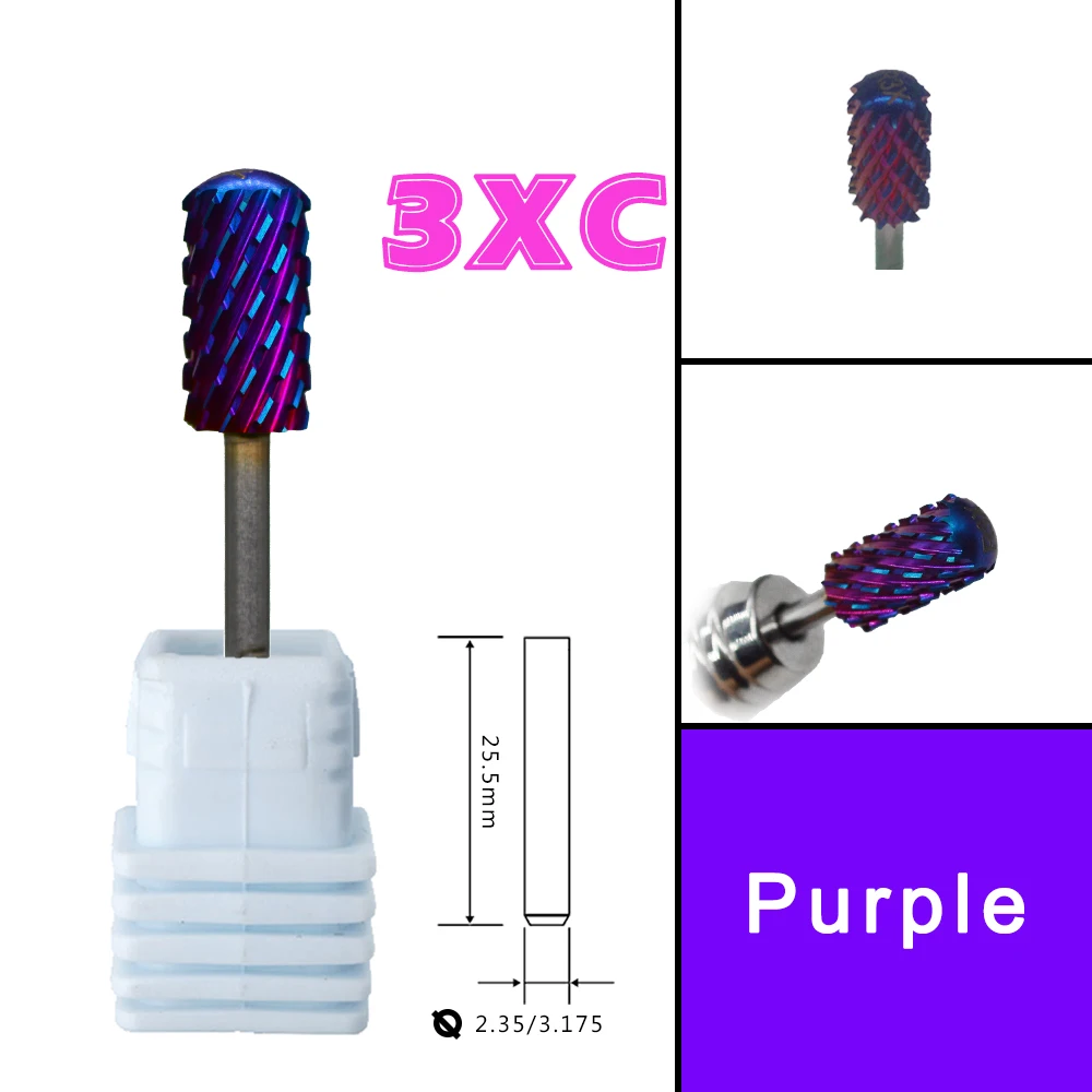 Right Hand Tungsten 6.6 Large Round Top Blue Blade Carbide Strongest Barrel Nail Drill Bit and Best remover for Powder 3