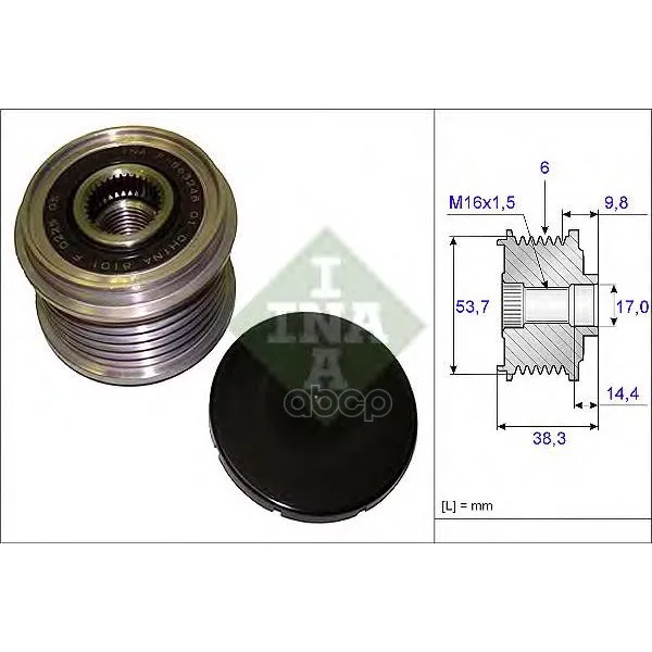 Alternator pulley Ina 535020310 Ina. 535020310