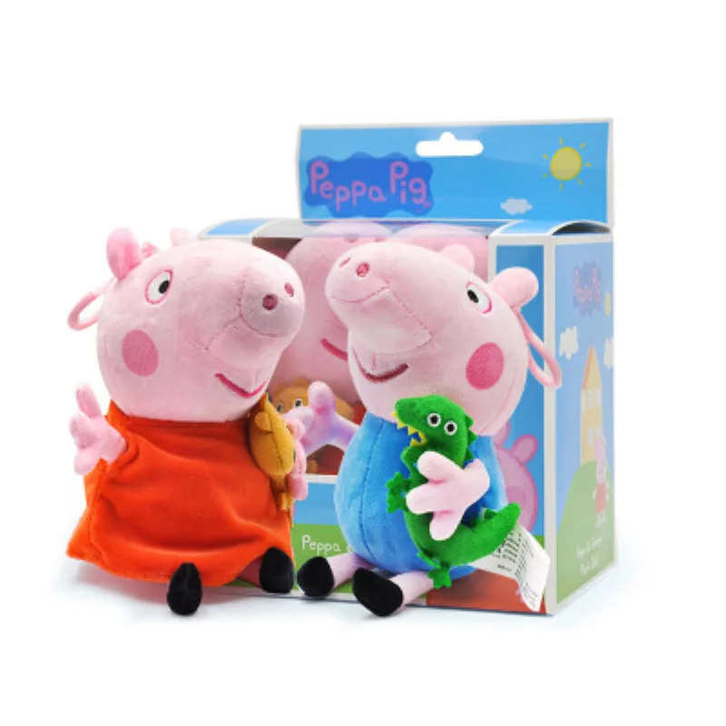 Peppa pig original authentic pig Peggy family four plush toys 16 30CM plush toys family loaded 1 Peppa pig original authentic pig Peggy family four plush toys 16 30CM plush toys family loaded 3