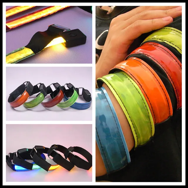 USB Aufladbare Lauf LED Armband Refective Bands Radfahren Getriebe Nacht  Sicherheit Leucht Band für Jogger Biker Wanderer Konzerte - AliExpress