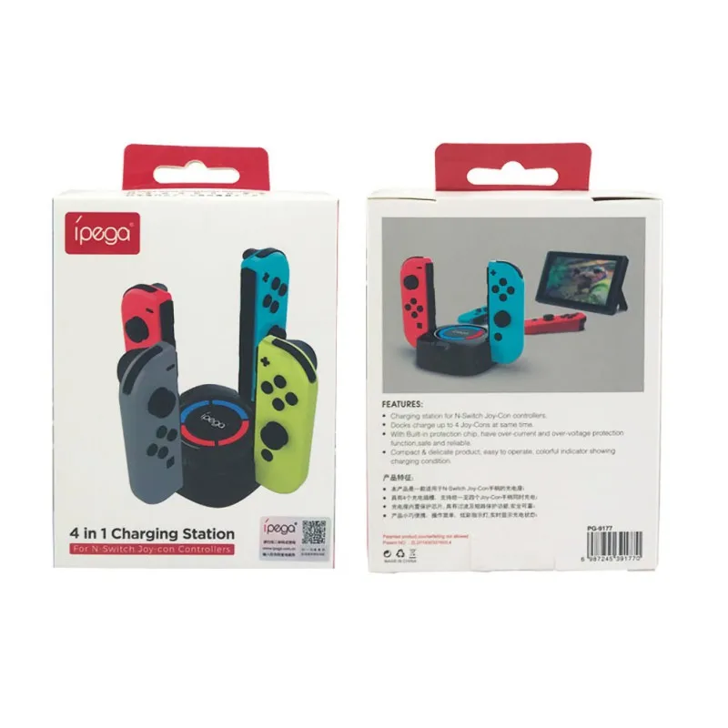 Зарядная док-станция для nintendo Switch Joycon 2 usb порта индикаторные огни для nintendo Switch игровой контроллер