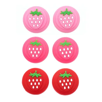 

60pcs Strawberry Fruit Flower Thumb Grip Cap Joystick Cover For Nintend Switch Lite Joy-Con Controller Silicone Thumb Case