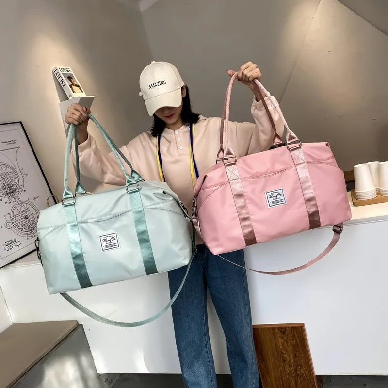 Travel-Bag Weekend Shoulder Large-Capacity Waterproof Women Handbag Nylon Fashion 