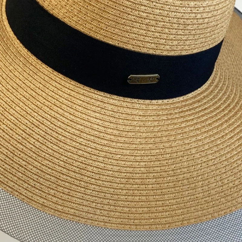 Topi Pantai Jerami Topi Bertepi 