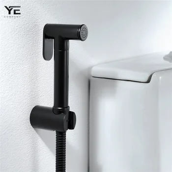 

Black Bidet Toilet Sprayer Hygienic Shower Tap Bidets Bathroom Hand Shower Wall Mount Faucet Bathroom accessories 0038B