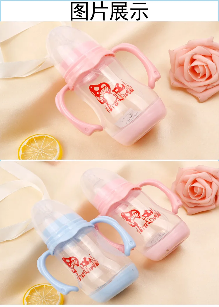 

BABY'S Feeding Bottle Wide Mouth Shatter-resistant fang zhang Gas Sensor Temperate Straw Plastic Water Feeding Bottle Newborns B