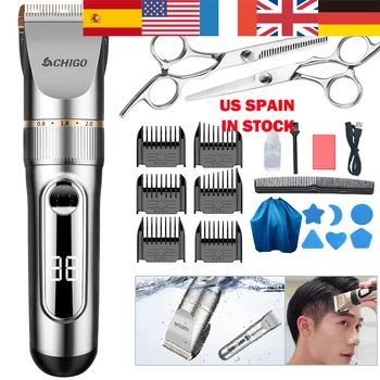 

US Spain Fast Shipping Rechargeable Hair Clippers Remover Grooming Electrical Cut Machine