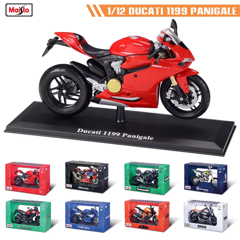 Maisto 1:12 new style With base Ducati 1199 Panigale original authorized simulation alloy motorcycle model toy car Collecting