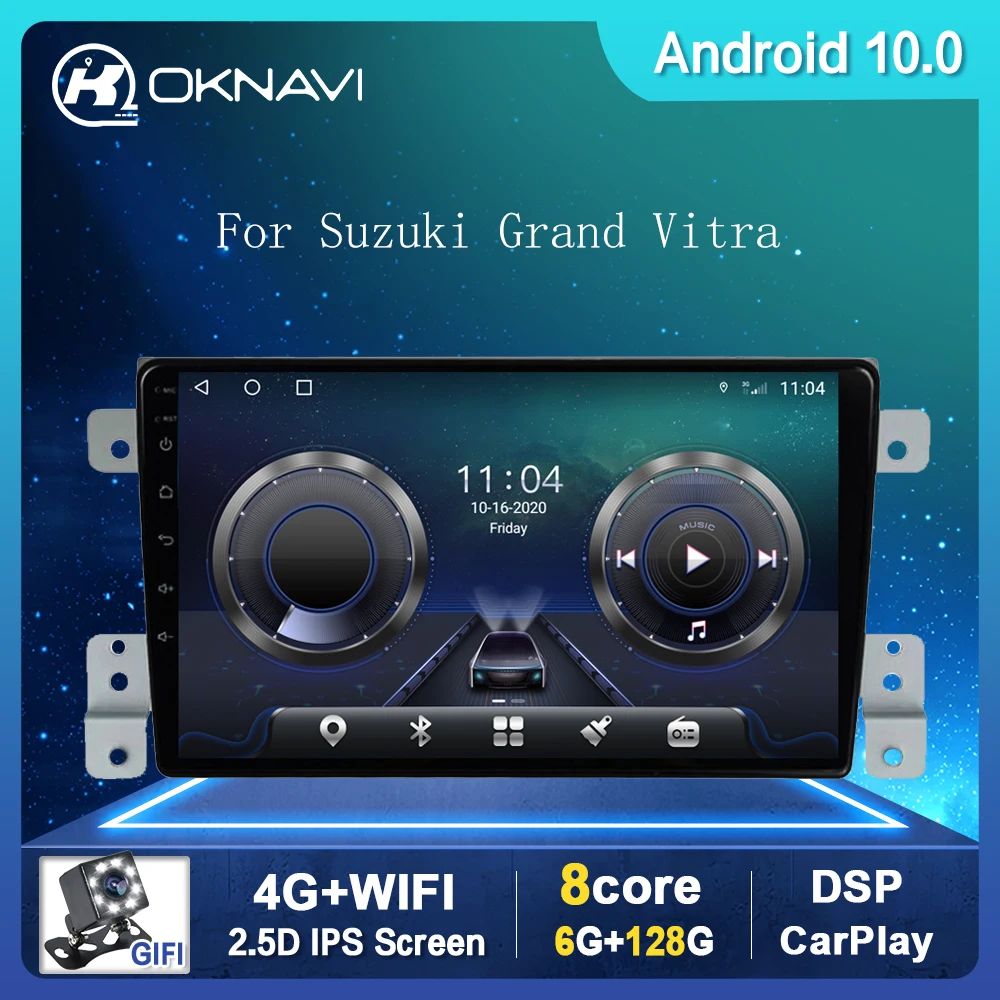 

Android 10.0 Car Radio Multimedia Player For Suzuki Grand Vitra 2005-2015 Car Auto Radio Navigation GPS WIFI Bluetooth No DVD