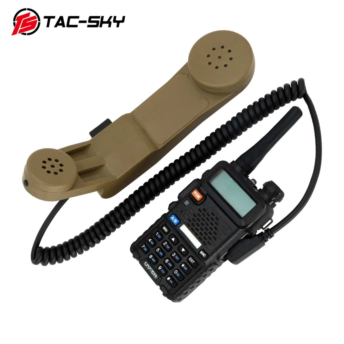 TAC-SKY H250 PTT военные тактические домофон PTT 2-контактный штекера kenwood ручной динамик микрофон h250 ptt де