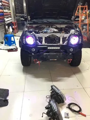 Красочные Угловые глаза лампа для Suzuki Jimny с красочным световым кольцом светодиодные линзы головной свет 4x4 внедорожные аксессуары