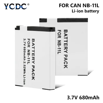 

1/2 Pieces 3.7V 680mAh Lithium Batteries NB-11L NB11L NB 11L For Canon IXUS 125 HS/IXUS 132/IXUS 133/IXUS 135/IXUS 140/IXUS 145