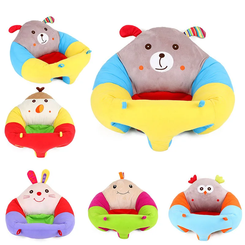 Sofa Support Seat Cover Baby Plush Chair Learning To Sit Comfortable Toddler Nest Puff Washable without Filler Cradle Sofa Chair
